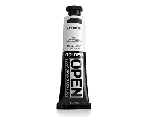 Golden OPEN Acrylics - Raw Umber - 2oz