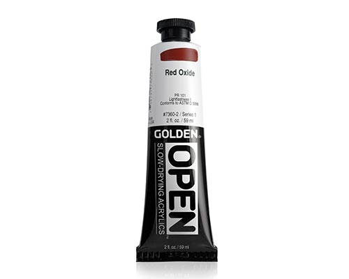 Golden OPEN Acrylics - Red Oxide - 2oz