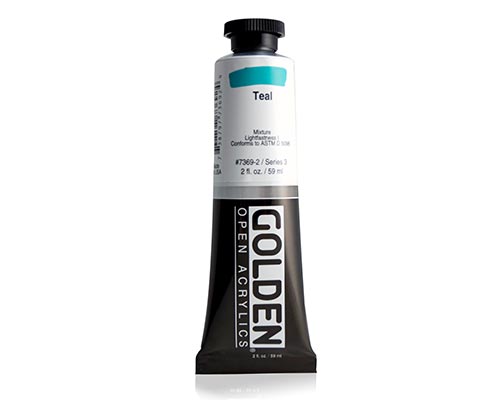 Golden OPEN Acrylics - Teal - 2oz