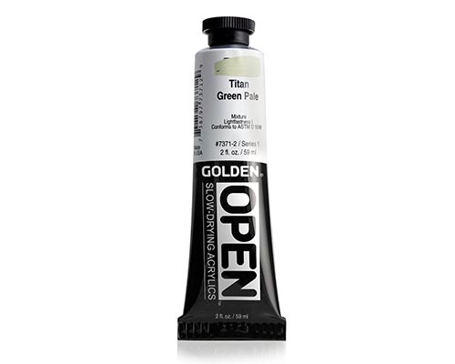 Golden OPEN Acrylics - Titan Green Pale - 2oz