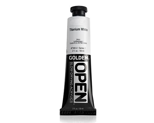 Golden OPEN Acrylics - Titanium White - 2oz