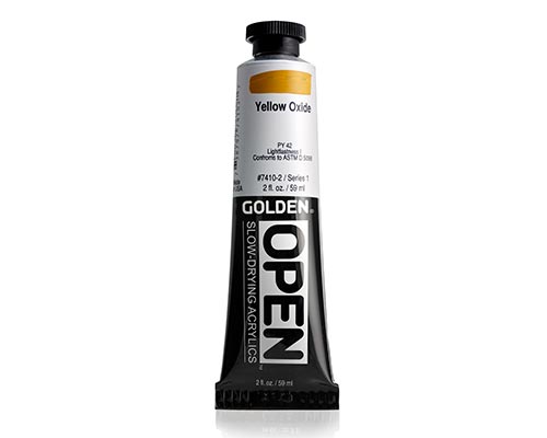 Golden OPEN Acrylics - Yellow Oxide - 2oz
