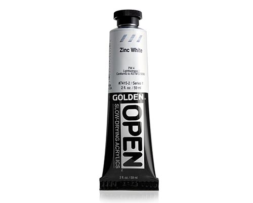 Golden OPEN Acrylics - Zinc White - 2oz