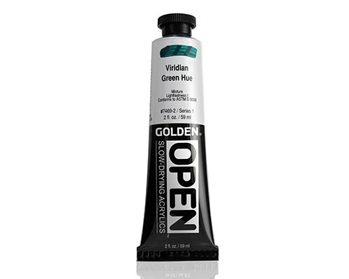 Golden OPEN Acrylics - Viridian Green Hue - 2oz