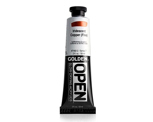 Golden OPEN Acrylics - Iridescent Copper Fine - 2oz