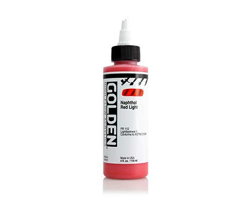 Golden High Flow Acrylics - Naphthol Red Light - 118 mL