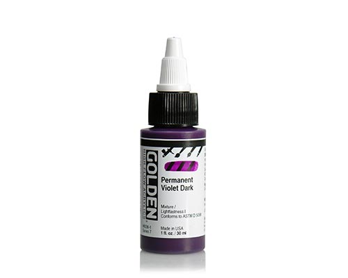 Golden High Flow Acrylics - Permanent Violet Dark - 30 mL