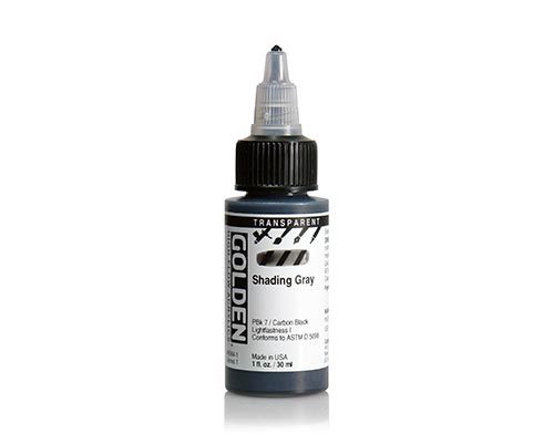 Golden High Flow Acrylics - Transparent Shading Gray - 30 mL 