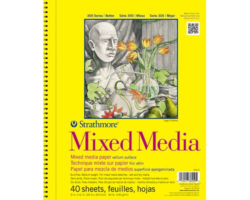 Strathmore 300 Series Mixed Media Sketchbook- 9 x12 in.