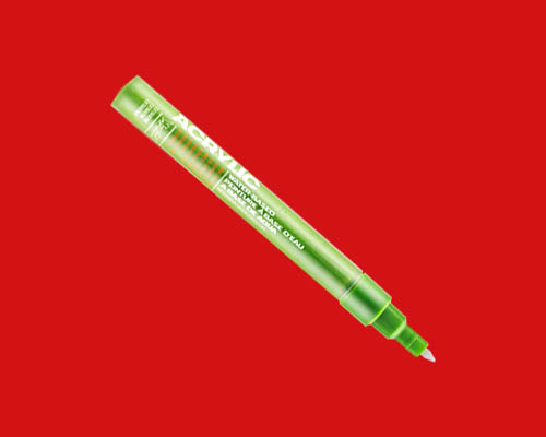 Montana Acrylic Marker - 0.7mm Extra Fine -  Shock Red