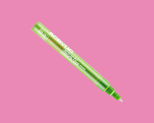 Montana Acrylic Marker - 0.7mm Extra Fine -  Shock Pink Light