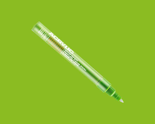 Montana Acrylic Marker - 0.7mm Extra Fine -  Shock Green Light