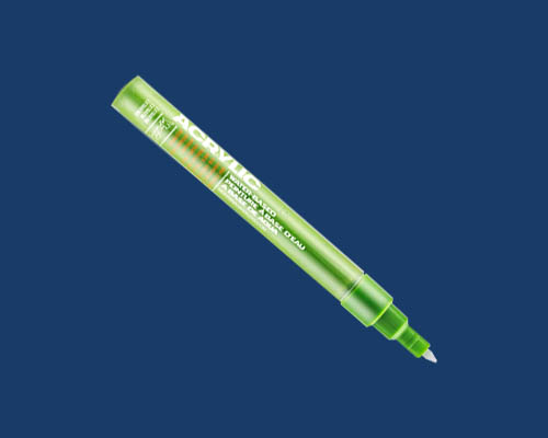 Montana Acrylic Marker - 0.7mm Extra Fine -  Shock Blue Dark