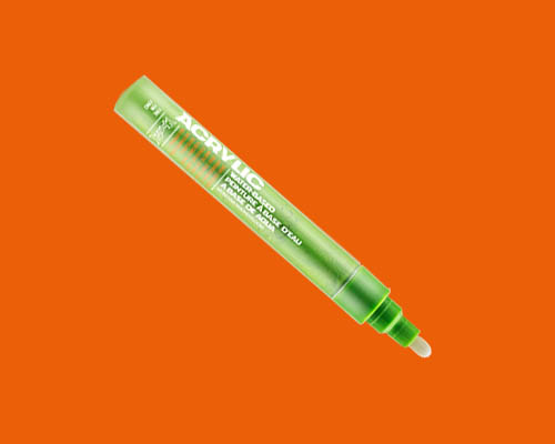 Montana Acrylic Marker - 2mm Fine - Shock Orange