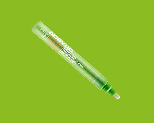 Montana Acrylic Marker - 2mm Fine - Shock Green Light