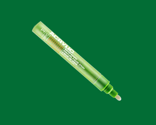 Montana Acrylic Marker - 2mm Fine - Shock Green Dark