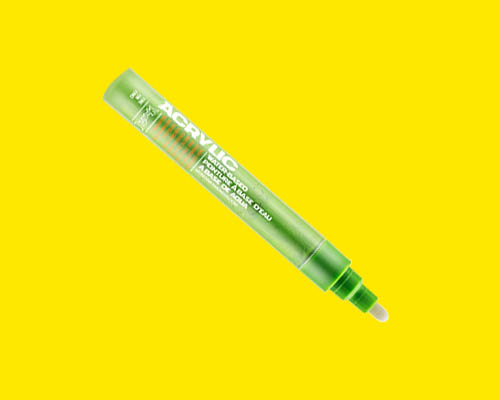 Montana Acrylic Marker - 2mm Fine - Flash Yellow