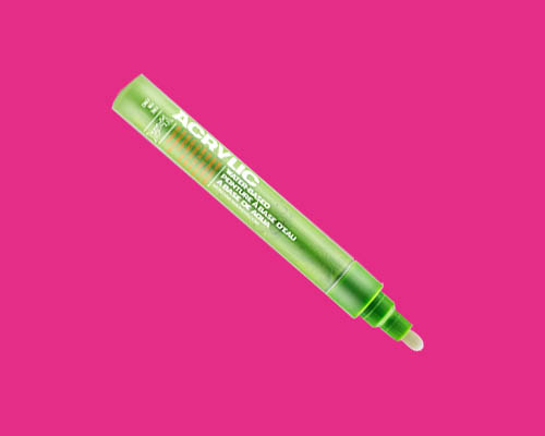 Montana Acrylic Marker - 2mm Fine - Gleaming Pink