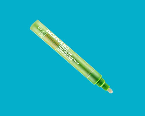 Montana Acrylic Marker - 2mm Fine - 100% Cyan 