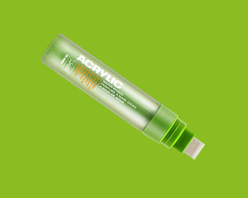 Montana Acrylic Marker - 15mm Standard - Shock Green Light