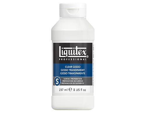 U.S. Art Supply Clear Gesso Acrylic Medium, 480ml Bottle