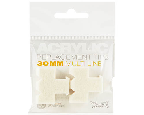  Montana Acrylic Replacement Tips - 30mm Multi Line  - Set of 2