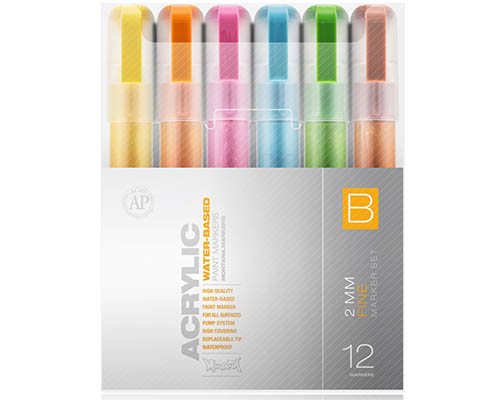 Montana Acrylic Marker - Set of 12 - Fine  B