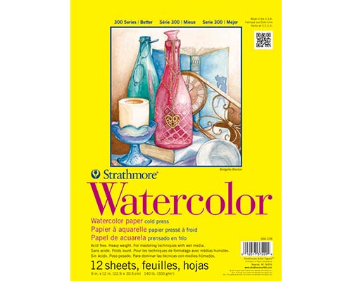 Strathmore 300 Series Watercolor Block - Cold Press - 9 x 12 in.