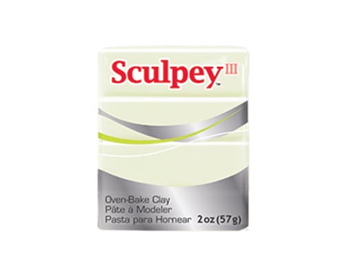 Sculpey 3 - Glow In The Dark - 2 oz