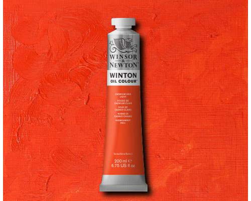 Winsor & Newton Winton Oil Colour - Cadmium Red Light - 200mL