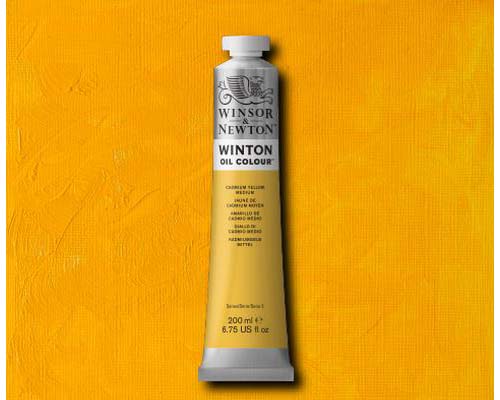 Winsor & Newton Winton Oil Colour - Cadmium Yellow Medium - 200mL