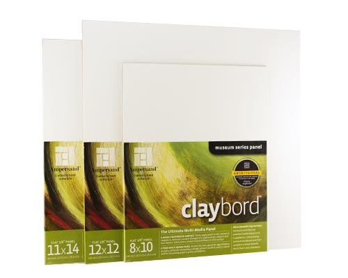 Ampersand Claybord - 1/8 in. Flat Panel - 11 x 14 in.