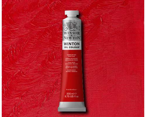 Winsor & Newton Winton Oil Colour - Cadmium Red Deep Hue - 200mL