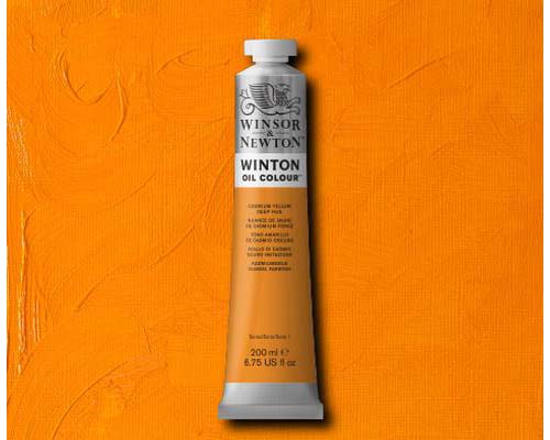 Winsor & Newton Winton Oil Colour - Cadmium Yellow Deep Hue - 200mL