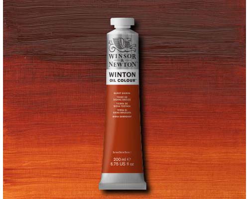 Winsor & Newton Winton Oil Colour -  Burnt Sienna - 200 mL