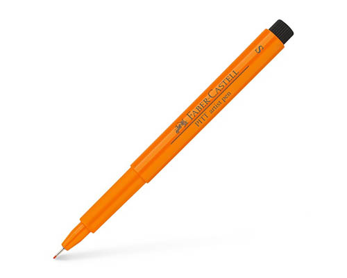 Faber-Castell  India Ink Pitt Artist Pen - Superfine - 113 Orange Glaze