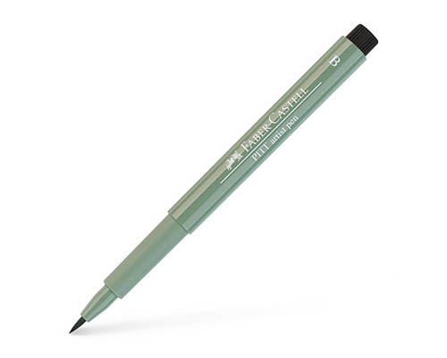 Faber-Castell  India Ink Pitt Artist Pen - Brush - 172 Earth Green