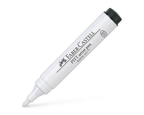 Faber-Castell  India Ink Pitt Artis Pen - White - 2.5 mm