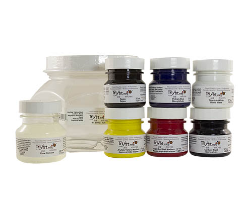  Tri-Art Inks Set of 6 - 37mL + Bonus 37mL Flow Release