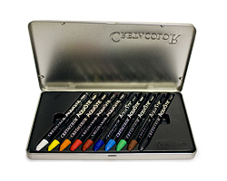 Cretacolor Aquastic Oil Pastels - Tin Set of 10