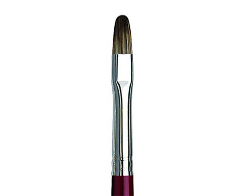 da Vinci Black Sable Oil Brush - Series 1845 - Filbert 6