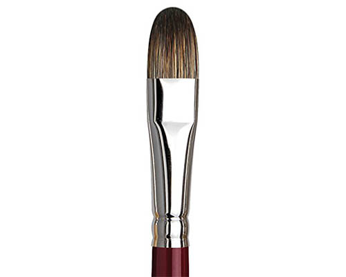 da Vinci Black Sable Oil Brush - Series 1845 - Filbert 14