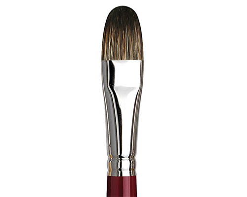 da Vinci Black Sable Oil Brush - Series 1845 - Filbert 16