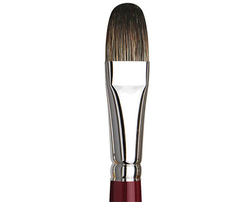 da Vinci Black Sable Oil Brush - Series 1845 - Filbert 18
