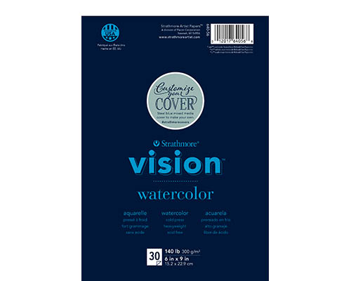 Strathmore Vision Watercolour Pad - Cold-Press - 30 Sheets - 140 lb. - 6 x 9 in.