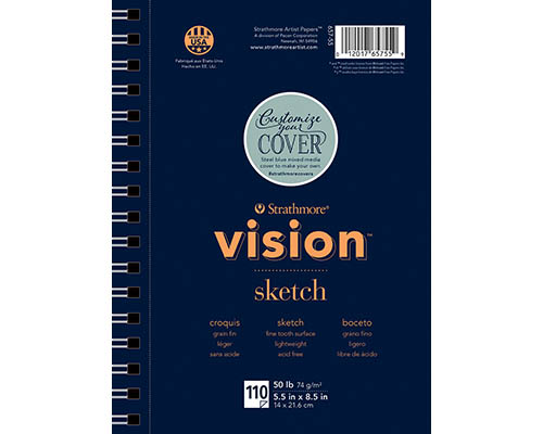 Sketchbook: Black Cover Sketch Book for Drawing, Sketching, 120 pages, (8.5 x11) (Sketchbooks #6) (Paperback)