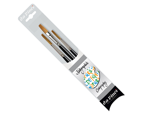 da Vinci Lettering Brush Set of 3