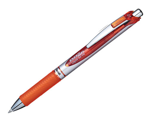 Pentel EnerGel Xm Retractable Pen - Orange