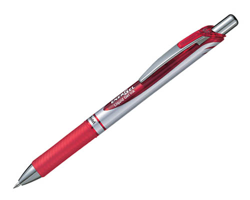 Pentel EnerGel Xm Retractable Pen - Red