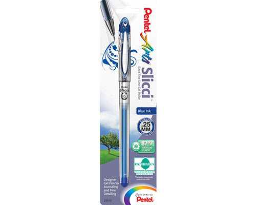 Pentel Slicci Gel Pen - 0.25 mm Blue